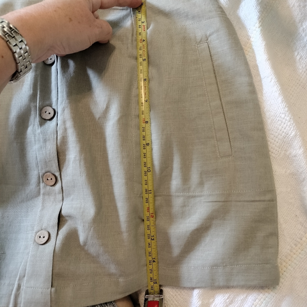 Altar'd‎ State Cotton/Linen Tan Mini Skirt Size Small - Picture 3 of 6